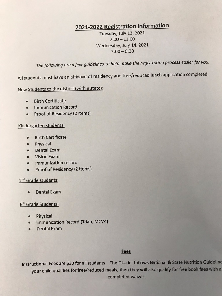 Registration Information