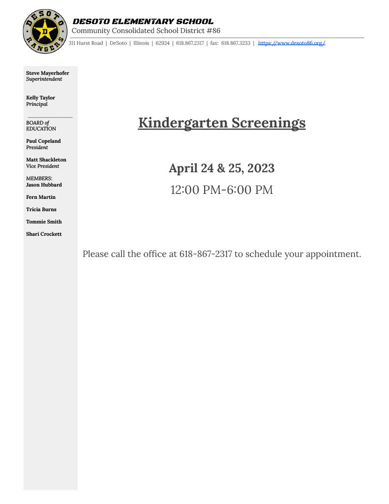 k screenings